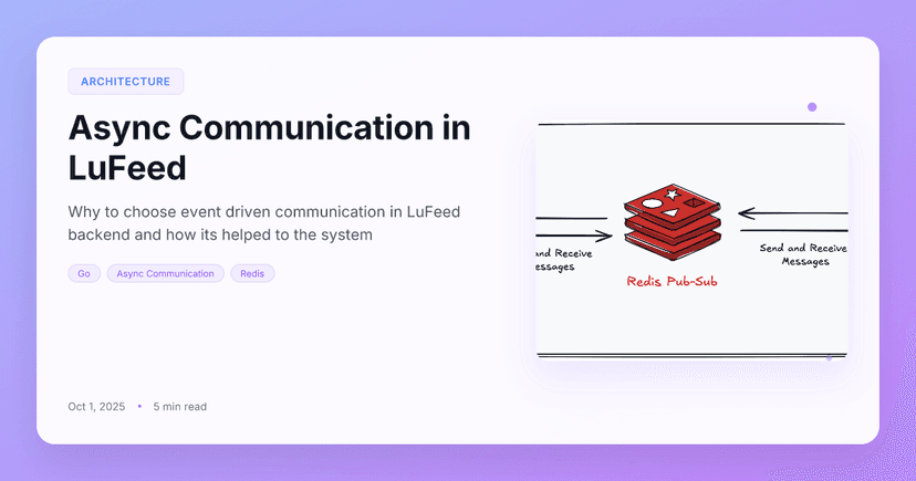 Async Communication in LuFeed