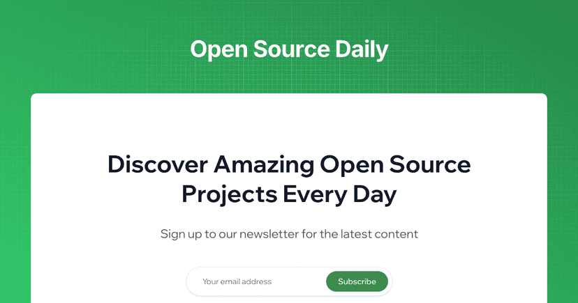 Open Source Daily
